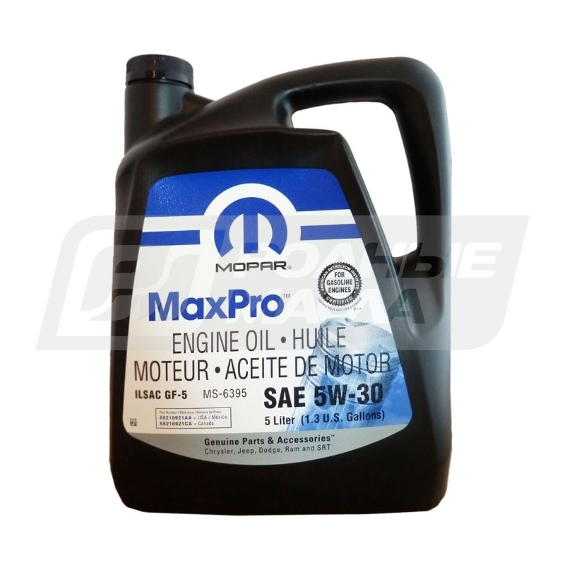 MOPAR MaxPro 5W30, 5л 68218921AC